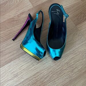 Multicolor high heel sandals, Giuseppe Zanotti